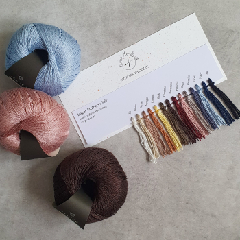 Wzornik włóczek Isager Mulberry Silk